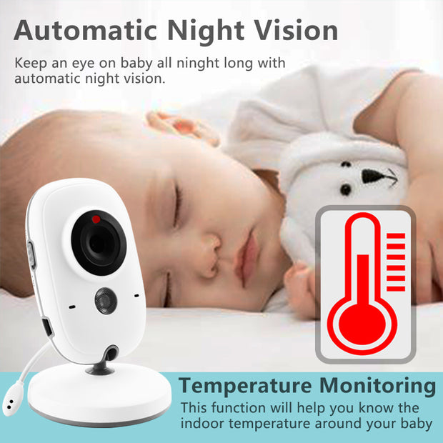 Baby Monitor Temperature Audio - Cuddly Kid Official